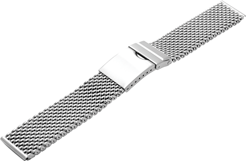 ステンレススチール交換用時計バンドMESH MIRROR THICK(メッシュミラーシック)